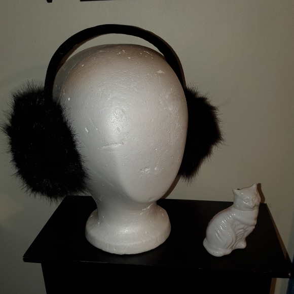 Surell Accessories - Surell Faux Fox Fur Earmuffs with Velvet Band